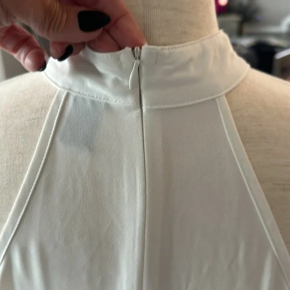 SHEIN white and dark pink dress size large - Picture 3 of 10